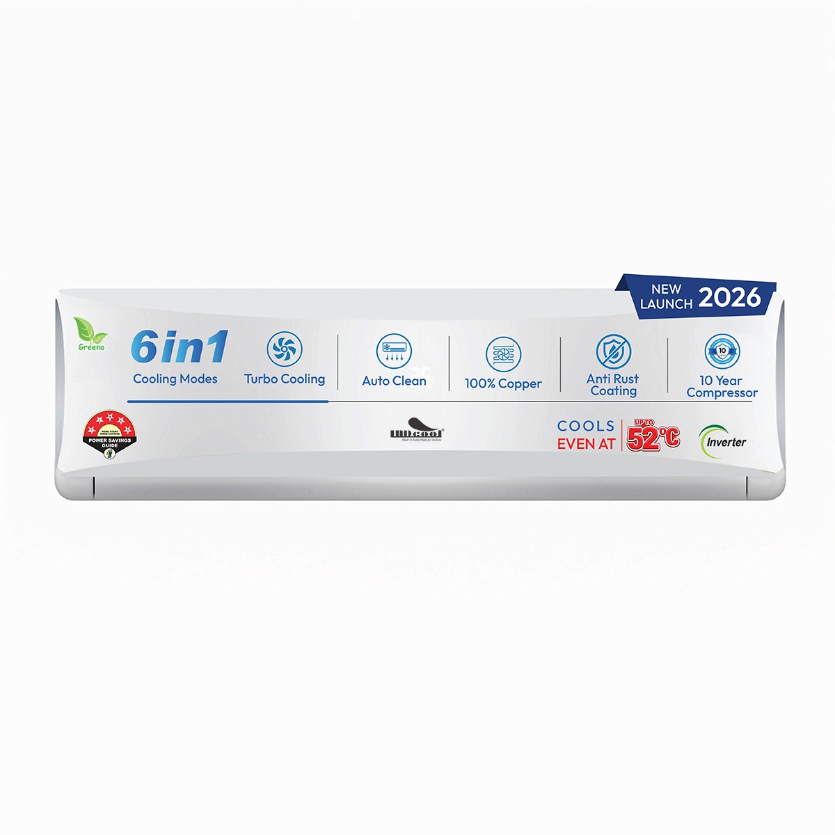 IDCACSBFE18K5 (Model 2026): 1.5 Ton 5 Star Green Inverter Split Air Conditioner